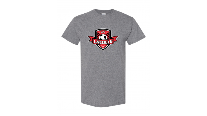 Ass. soccer Lacolle t-shirt coton graphite cendré
